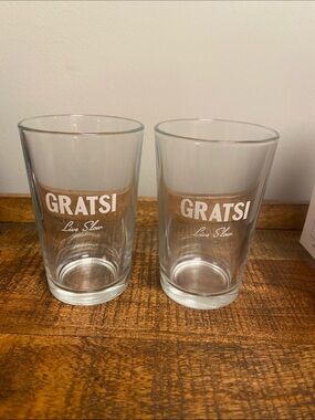 Gratsi Wine Branded Clear Glass Tumblers - Set of 2